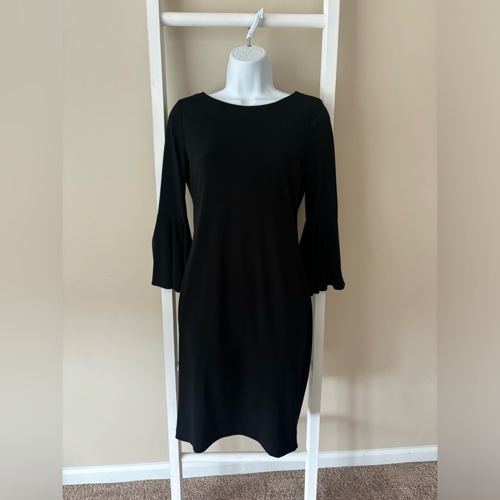 Calvin Klein sheath dress with bell sleeves